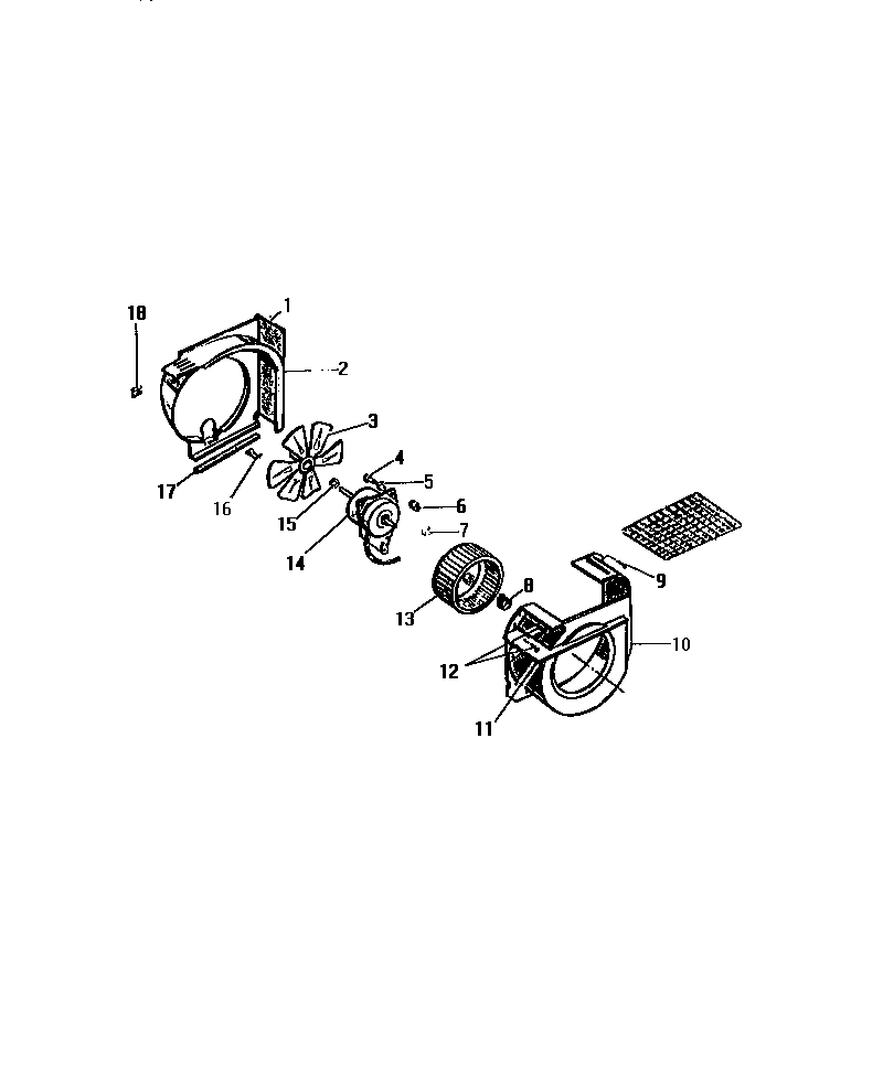 SHROUD, SCROLL, BLOWER MOTOR ("B" CABINET MODELS)