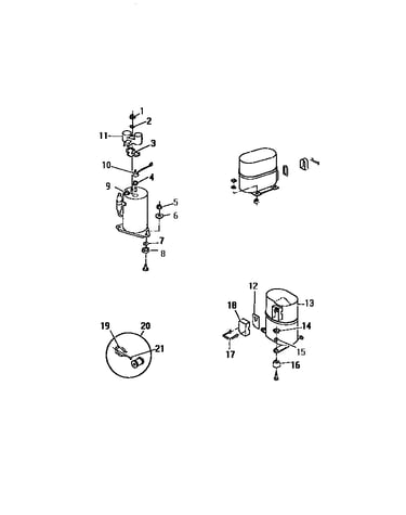 Compressor ("b" cabinet models)