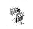 White-Westinghouse AH09EH2T1 cabinet, front, wrapper diagram
