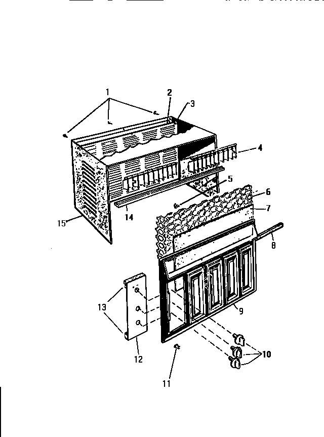 Cabinet, front, wrapper