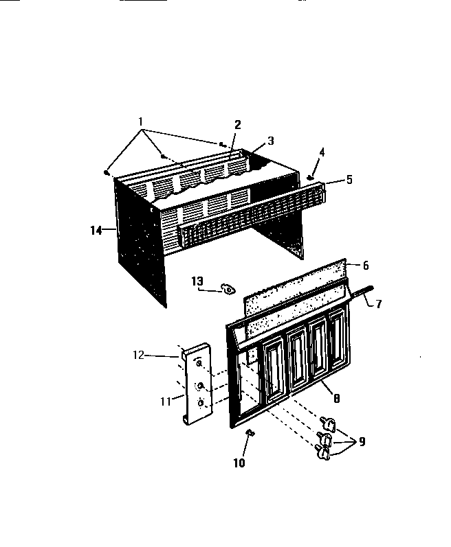 Cabinet, front, wrapper