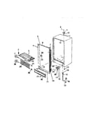 Cabinet, shelves, divider