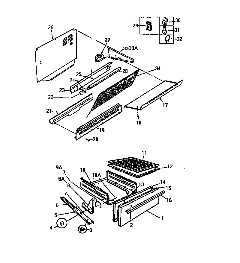 SPLASHER & LOWER DRAWER