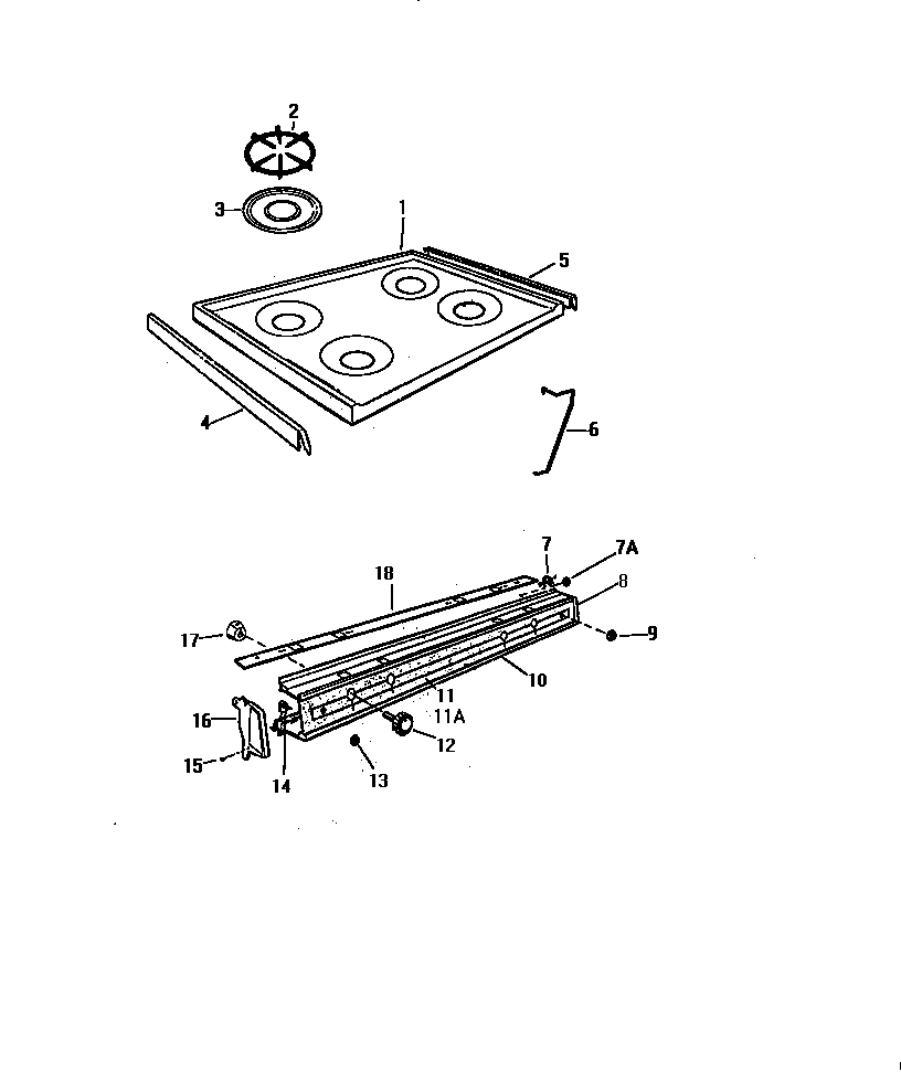 CONTROL PANEL & TOP