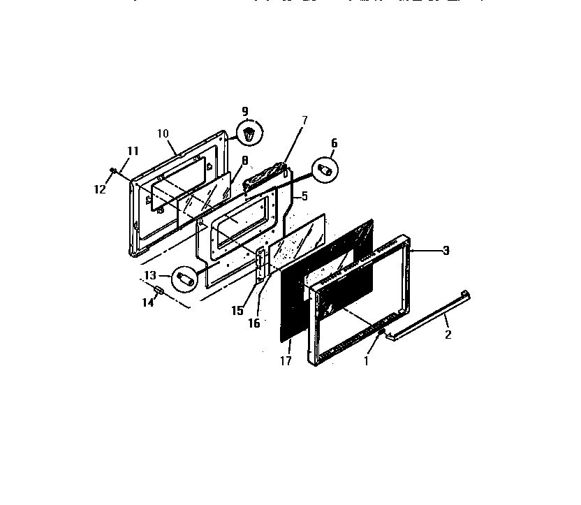 LOWER OVEN DOOR