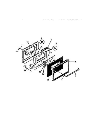 Lower oven door