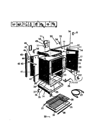 Lower oven door