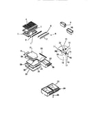 Shelves, controls, divider, mullion
