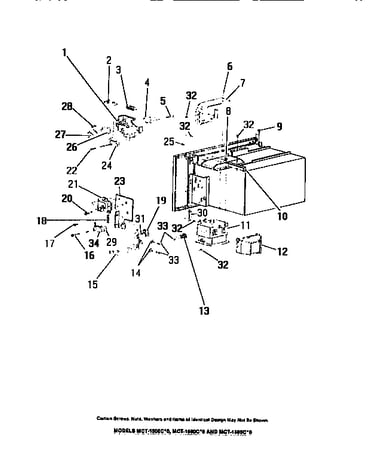 Door interlock switches, magnetron, mounting plate