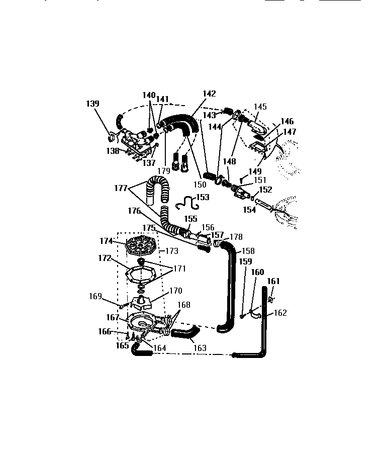 Pump, hoses,valves, hoses
