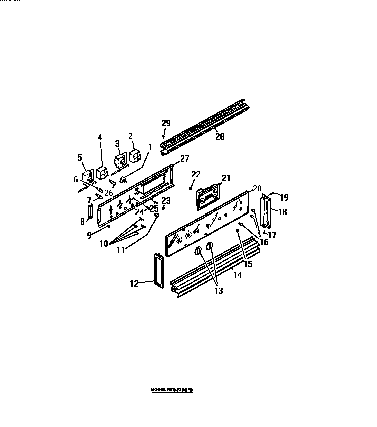 CONTROL PANEL, COOK-MASTER, SWITCHES