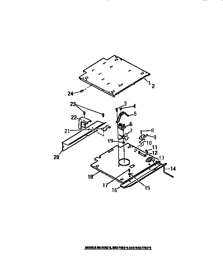 OVEN FAN, MOTOR, PANELS