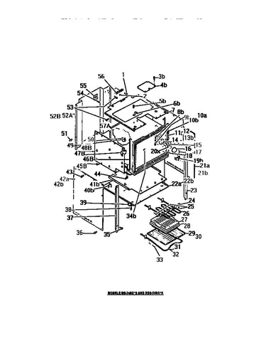 Oven liner, heating elements, panels