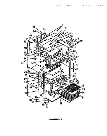Oven liner, heating elements, panels