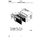Frigidaire FAL123S1A6 cabinet front and wrapper diagram