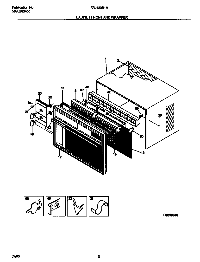 Cabinet front and wrapper