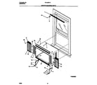 Frigidaire FAL123S1A6 window mounting parts diagram
