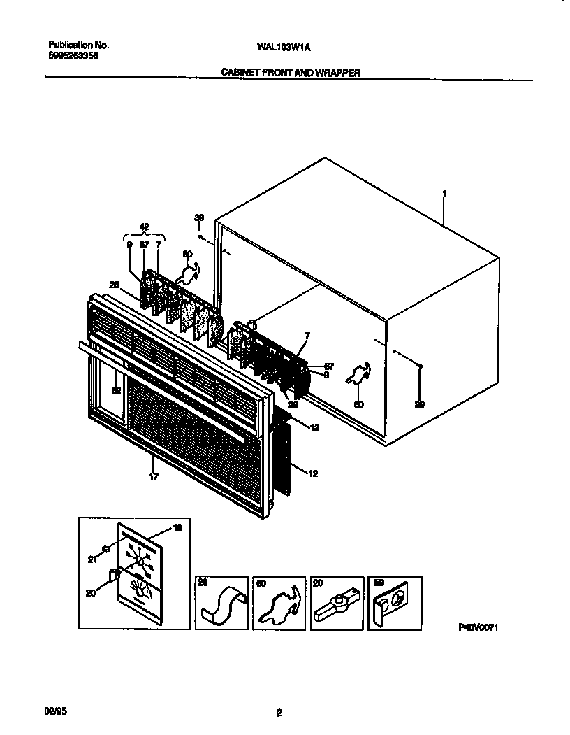 Cabinet front and wrapper