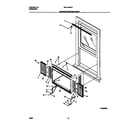 White-Westinghouse WAL103W1A2 window mounting parts diagram