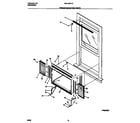 White-Westinghouse WAL126P1A2 window mounting parts diagram
