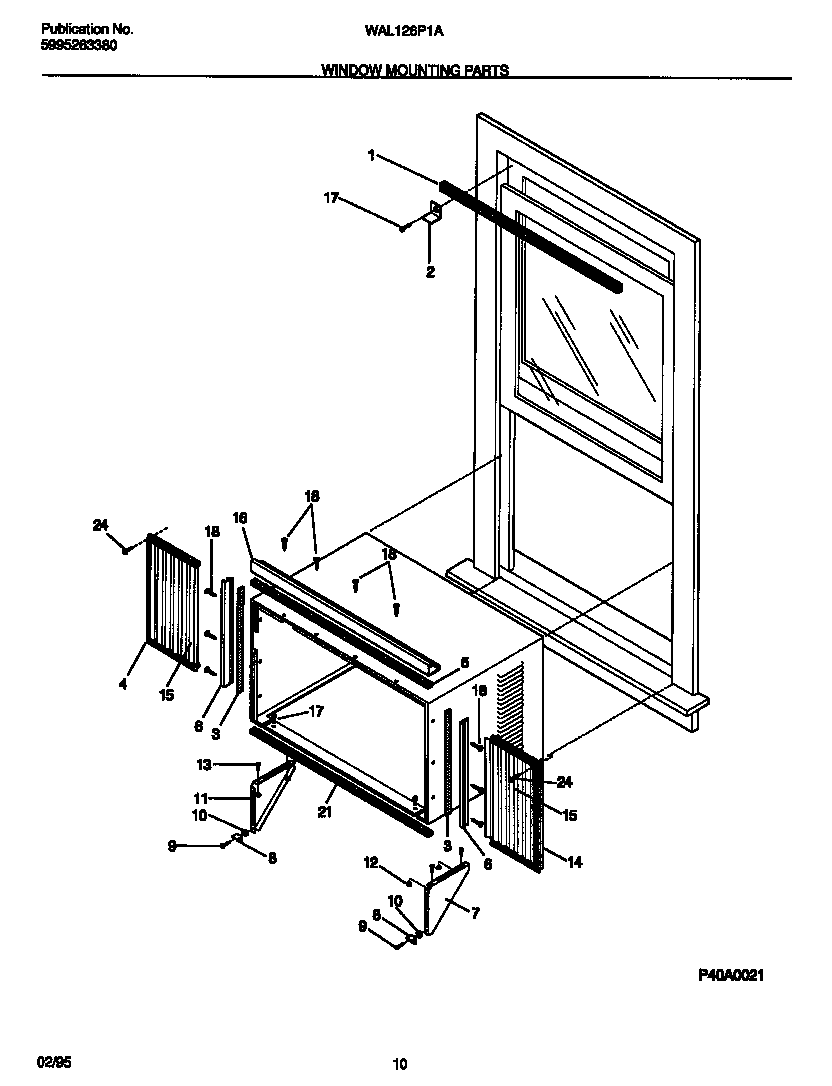 Window mounting parts