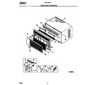 White-Westinghouse WAL125P1A5 cabinet front and wrapper diagram