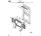 White-Westinghouse WAL125P1A5 window mounting parts diagram