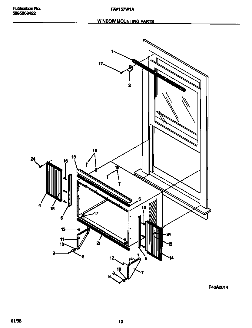 WINDOW MOUNTING PARTS