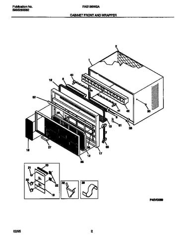 Cabinet front and wrapper