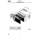 Frigidaire FAL103W1A2 cabinet front and wrapper diagram
