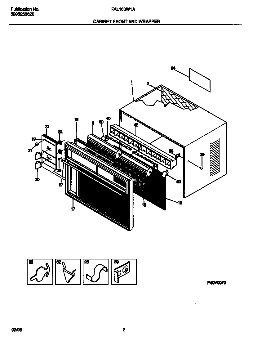 Cabinet front and wrapper