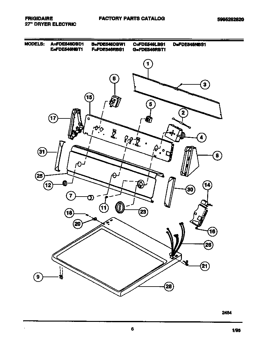 Console, controls, top panel