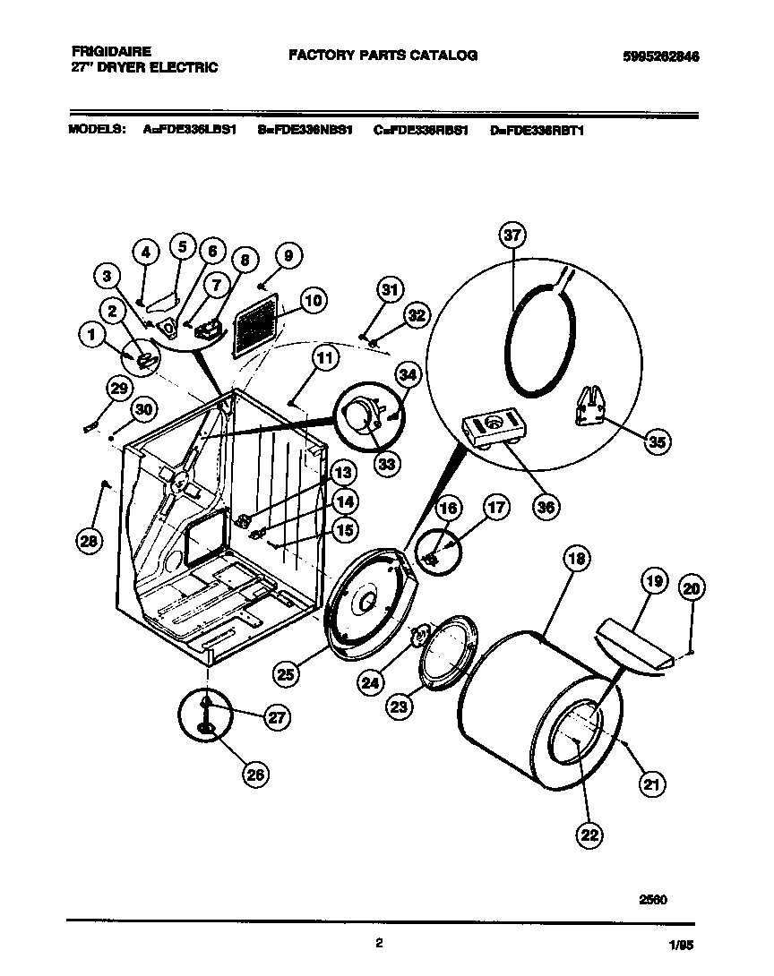 CABINET, DRUM, HEATER ASMY.