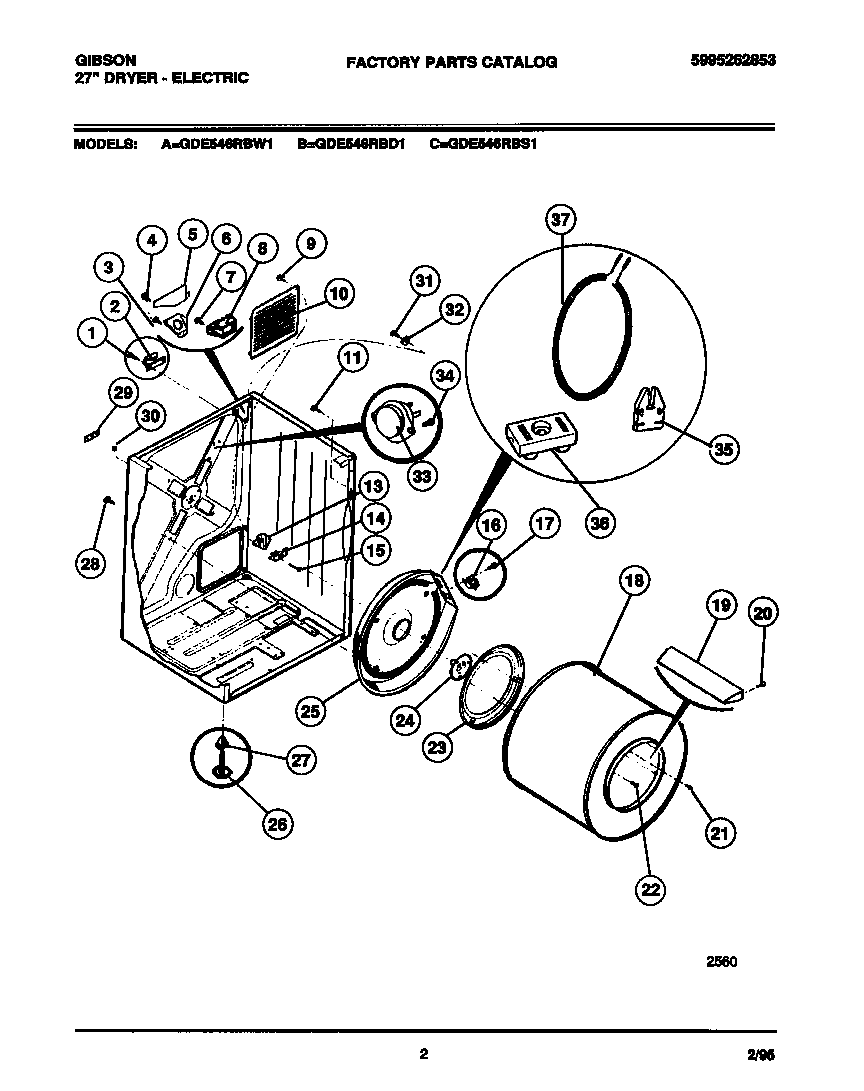 CABINET, DRUM, HEATER ASMY.