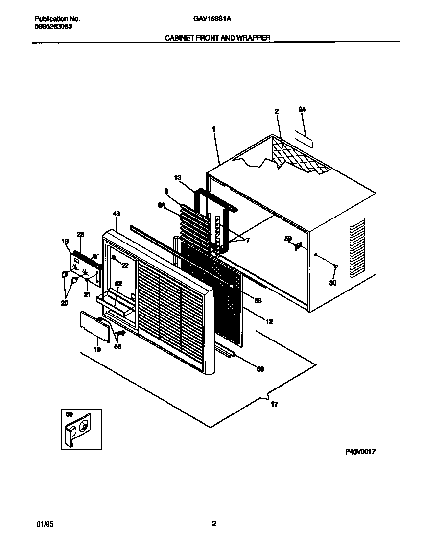 Cabinet front and wrapper