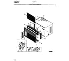 Gibson GAL128W1A1 cabinet front and wrapper diagram