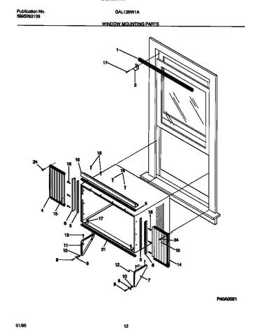 Window mounting parts