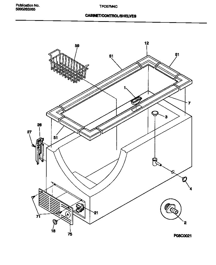 CABINET, CONTROL, SHELVES