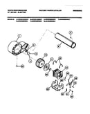 Motor, blower housing