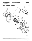 Motor, fan housing, exhaust duct