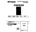Tappan TGF362BBBA cover diagram