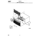 White-Westinghouse WAC067W7A1 cabinet front and wrapper diagram