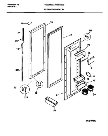 Refrigerator door