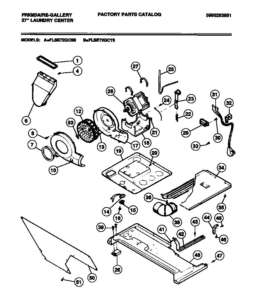 Dryer motor, base
