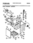 Washer cabinet, base, lid
