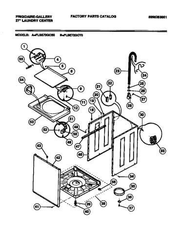 Washer cabinet, base, lid