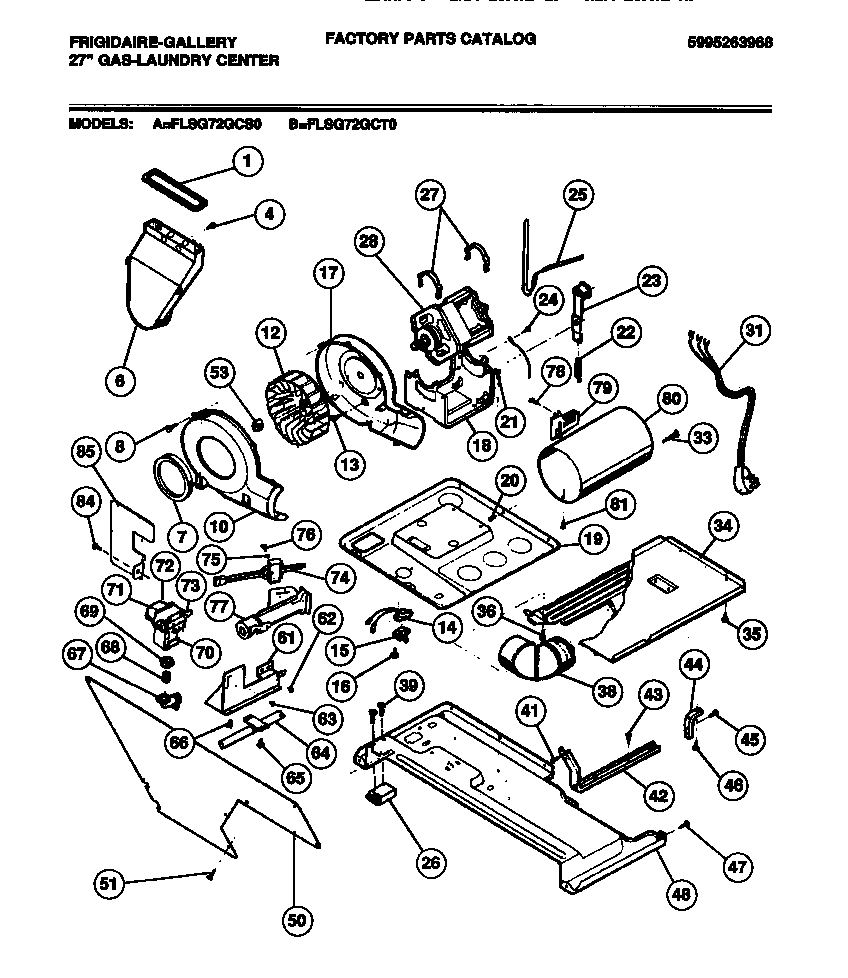 Dryer motor, base, ignitor