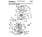 Frigidaire FLSG72GCT0 washer motor, tub diagram