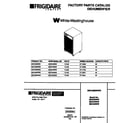 White-Westinghouse MDH40WW4 front cover-no parts list diagram