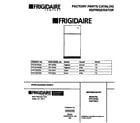 Frigidaire FRT18TRCW0 cover page diagram